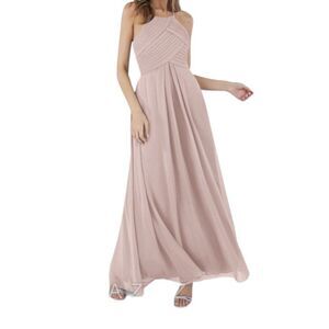 Azazie Blush Pink Princess Halter Bridesmaid Dress Size 2